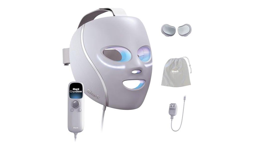 led facial mask with cooling