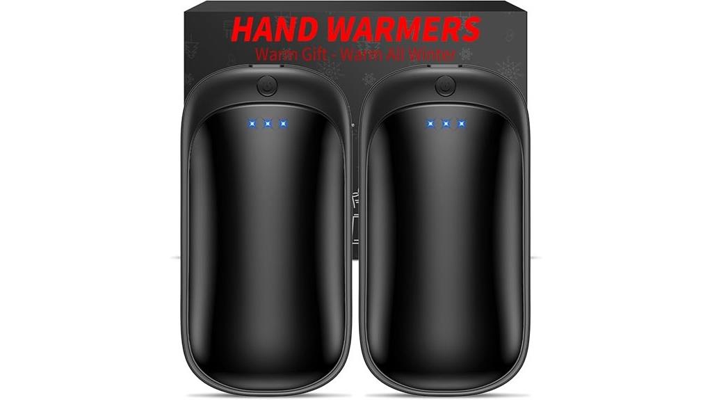 two reusable hand warmers