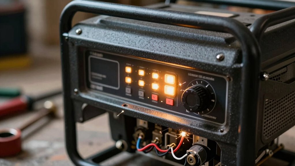 generator flickering light troubleshooting