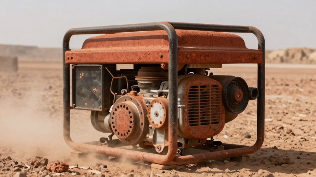 increased dust affects generator maintenance