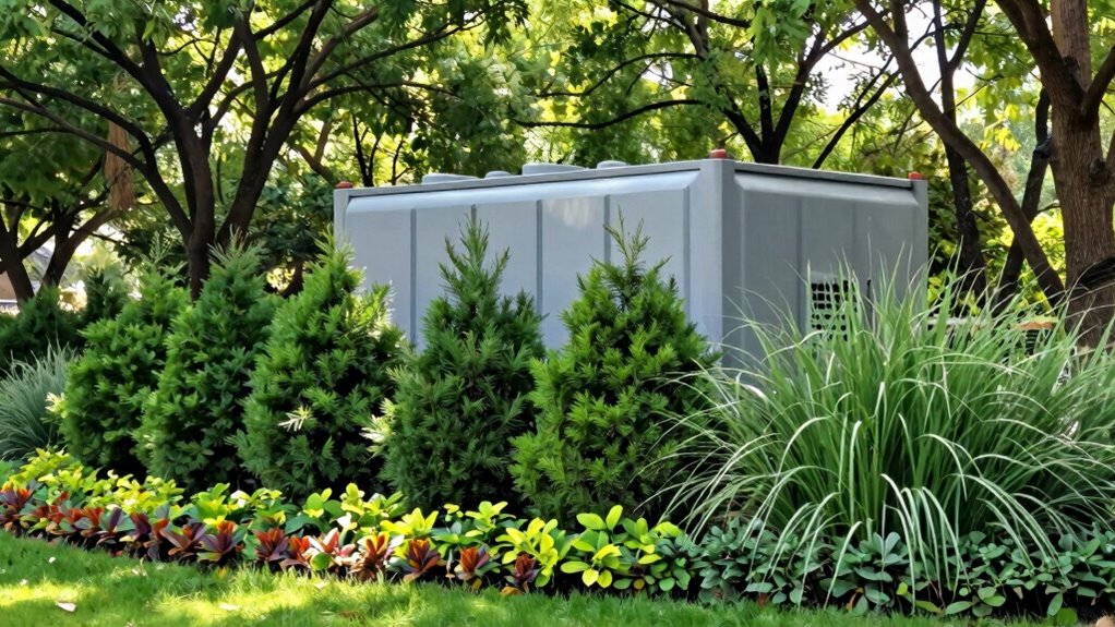landscaping and barriers reduce noise