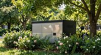 landscaping reduces generator noise