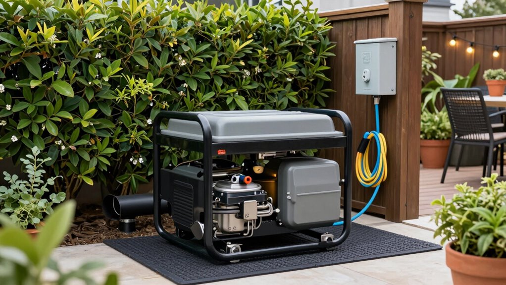 minimize generator noise disturbance