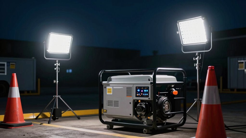 nighttime generator safety precautions