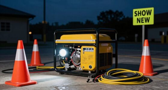 nighttime generator safety tips