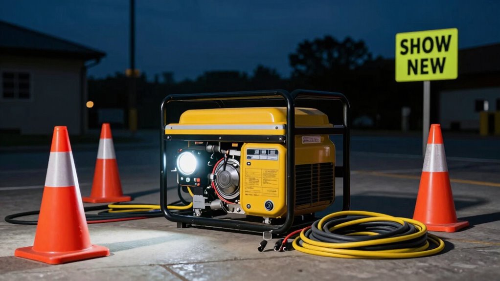 nighttime generator safety tips