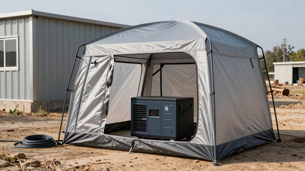 portable fire safe generator protection