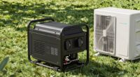 portable generator powering ac