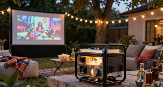 powering outdoor movie screenings