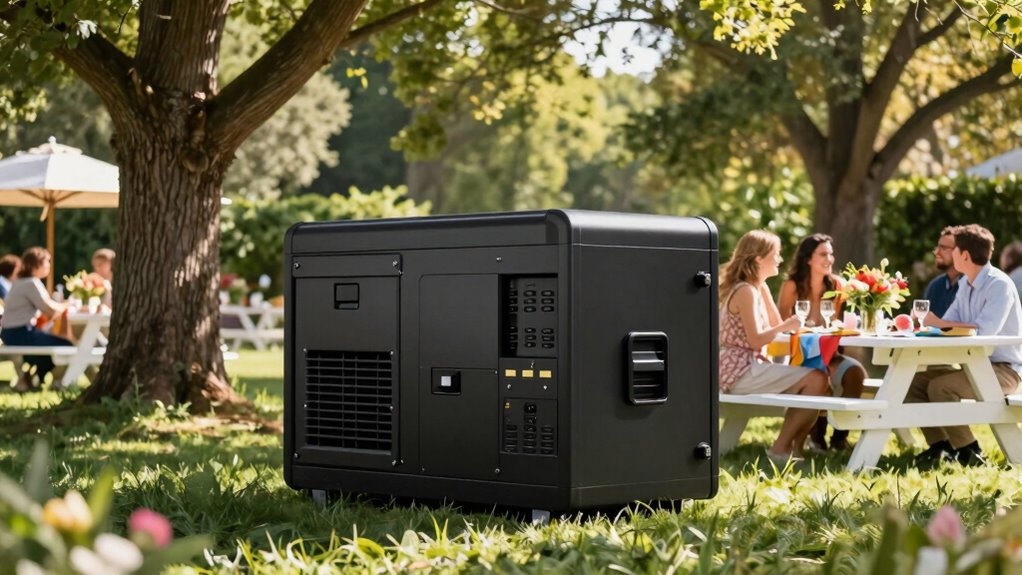 quiet outdoor event generators