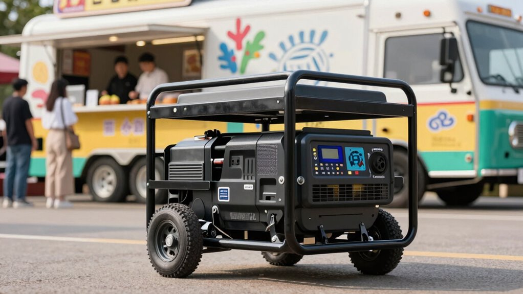 reliable efficient food truck generator