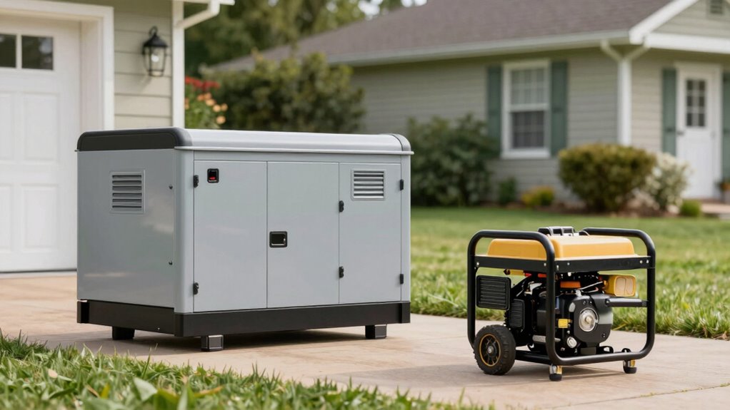 standby vs portable generators