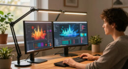 BenQ's First Dual-Monitor Desk Lamp Will Give Your Screens A Glow Up