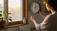 I Moved A Clock To My Bathroom, And It Changed My Morning Routine Forever