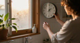 I Moved A Clock To My Bathroom, And It Changed My Morning Routine Forever