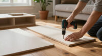 They Made A Blank-Box Living Room Look Custom Without Hiring A Carpenter