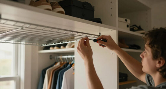 I Put Dollar Tree Wire Cabinet Shelves In My Closet For Smart Shoe Storage